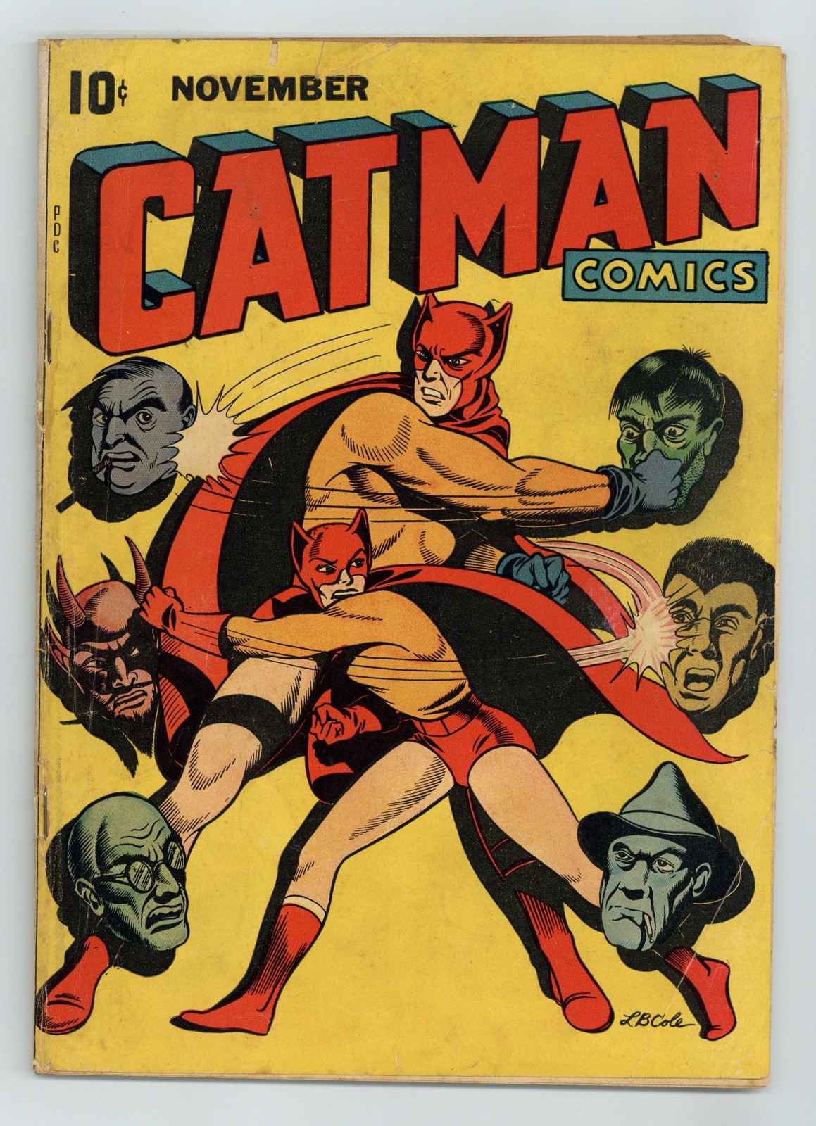 Catman Comics #26B GD+ 2.5 RESTORED 1944