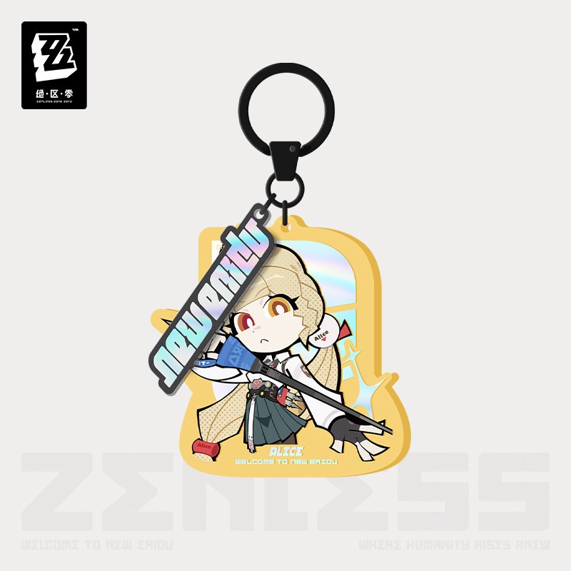 New ZZZ miHoYo Zenless Zone Zero Keychain Keyring Spook Shack Official Gift
