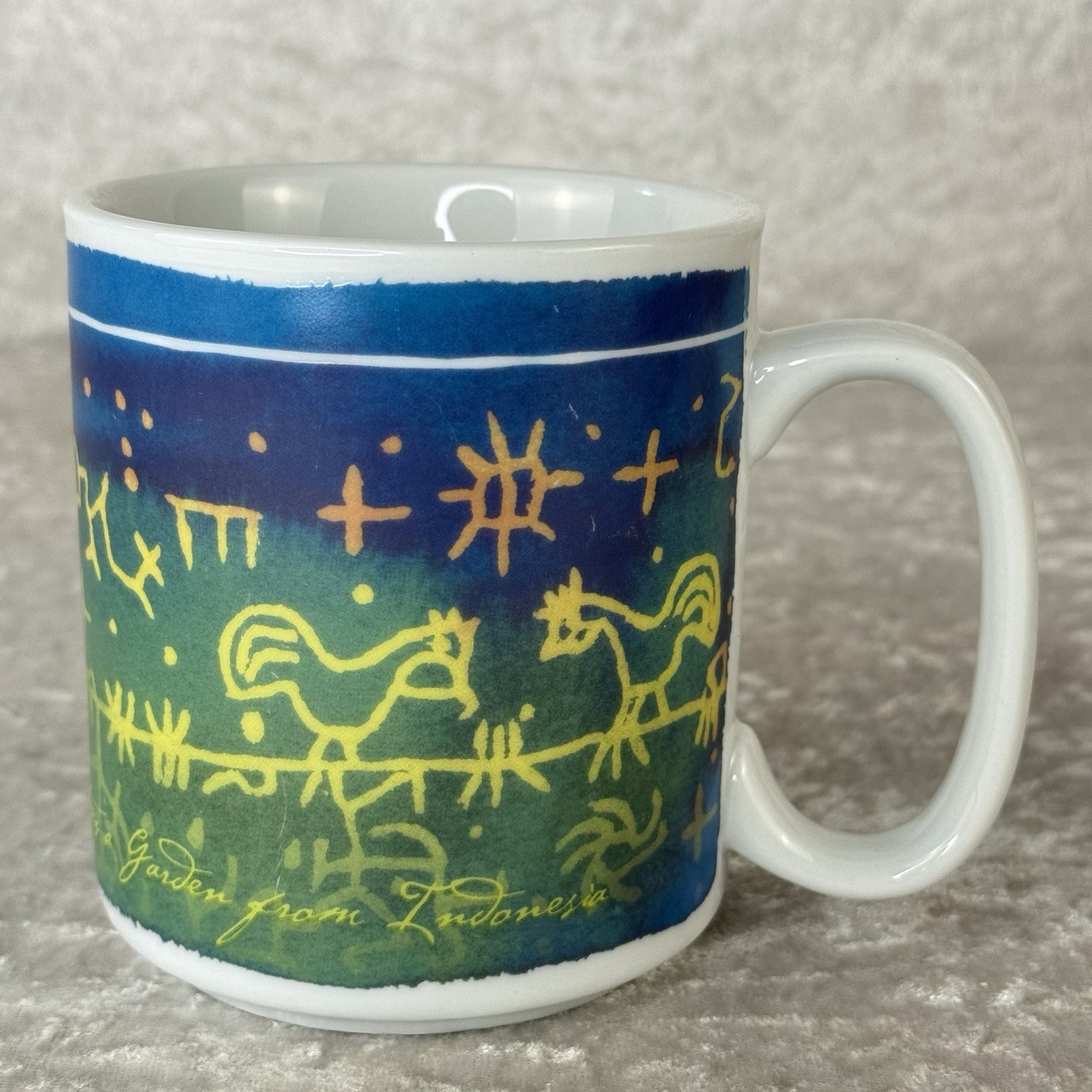 Vintage 1990s Peet's Coffee & Tea Mug by Rosanna - 14 fl oz, White
