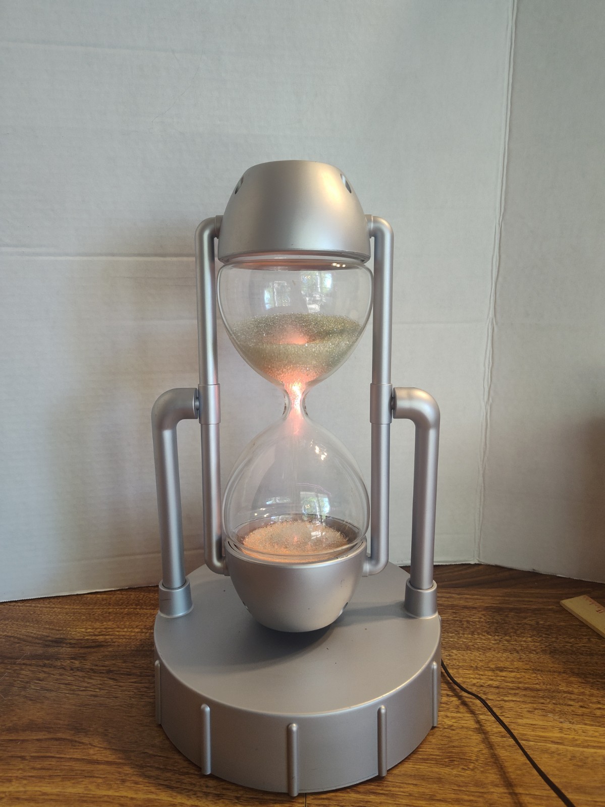 Vintage Can You Imagine HPI Star Showers Hourglass Plasma Light Lamp Hand Blown 