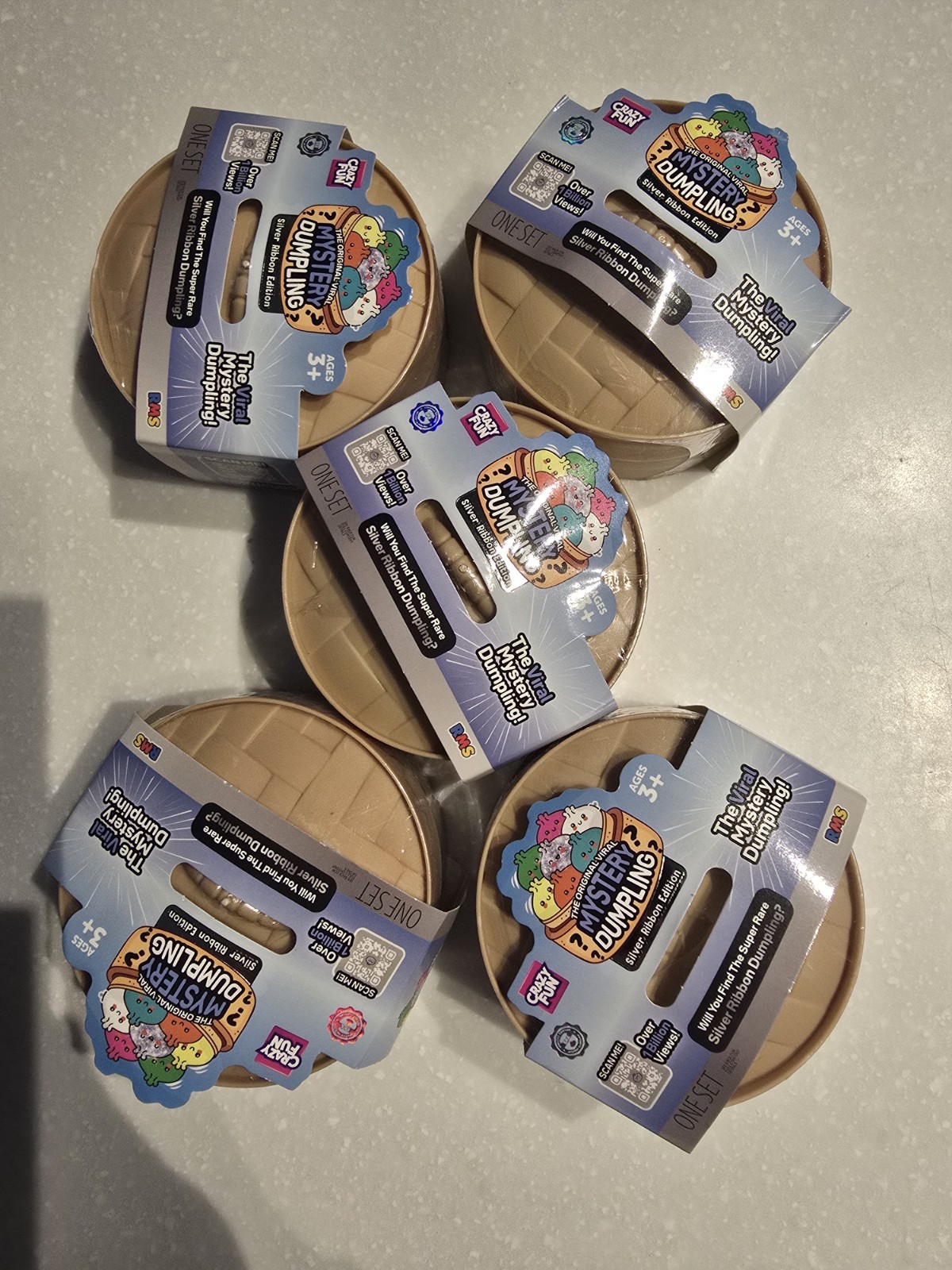 Lot of 5 - Crazy Fun Mystery RMS Dumpling Silver Ribbon Edition 