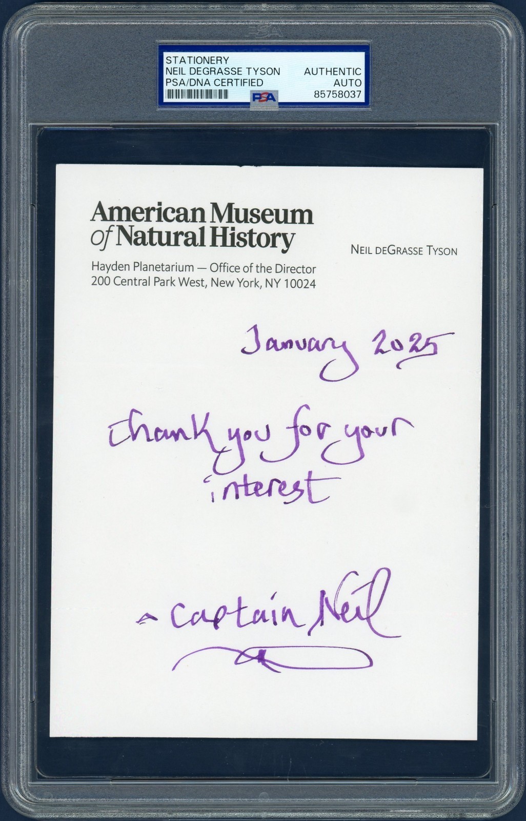 Neil deGrasse Tyson SIGNED \