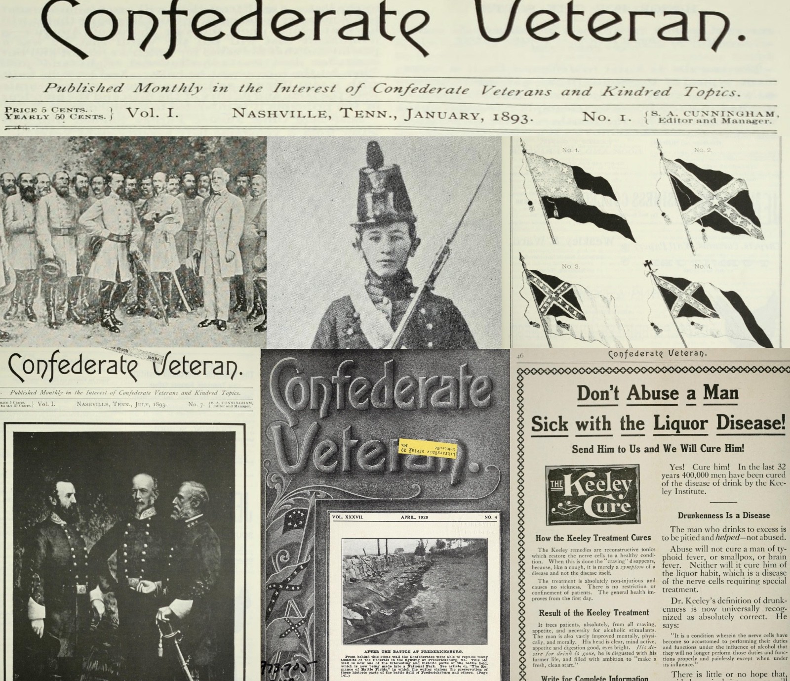 Complete Set ~ Confederate Veteran Magazine 1893-1932 - Civil War 38 ~ USB stick