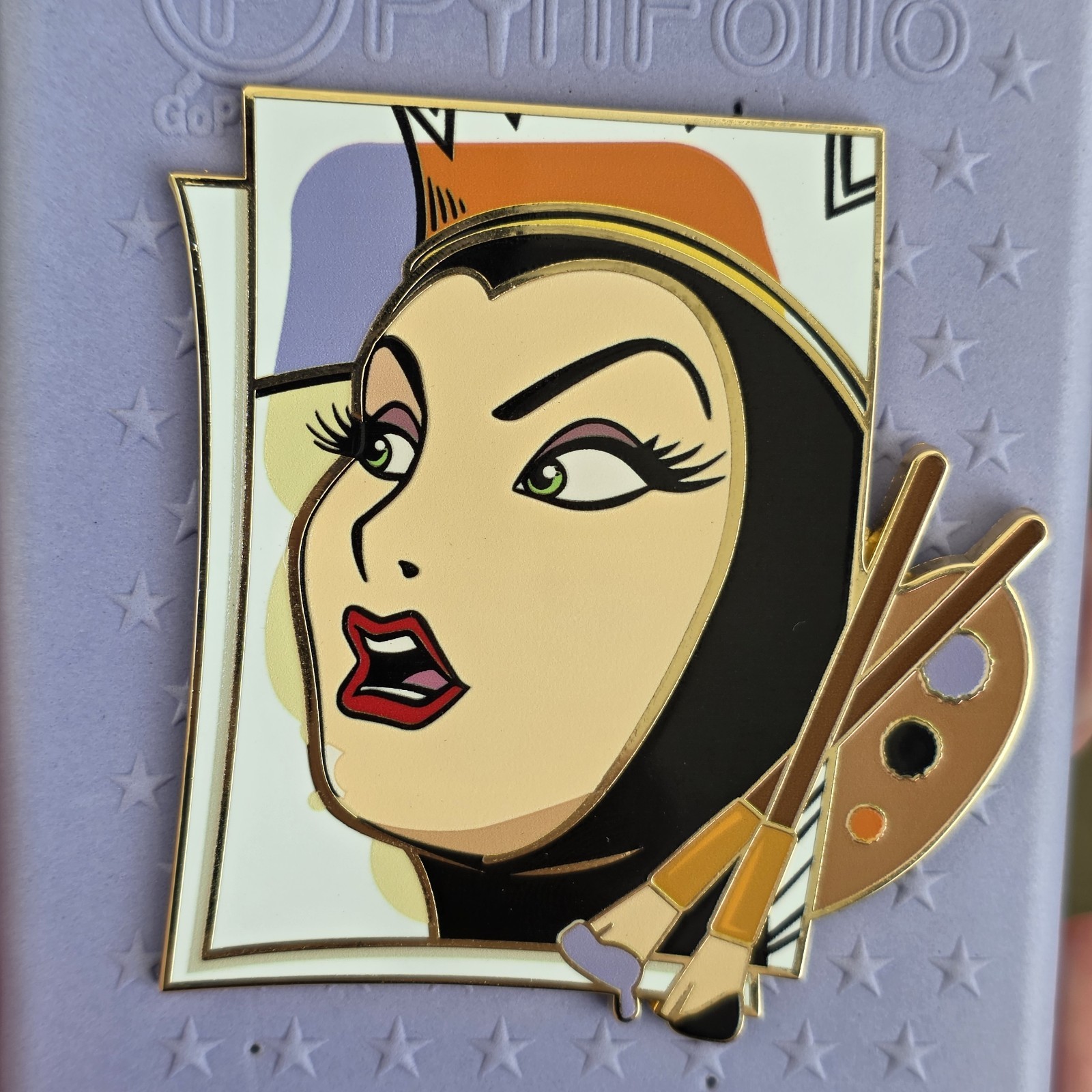 Disney Pink a la Mode PALM Paint & Paper Evil Queen Snow White LE 1000 Pin