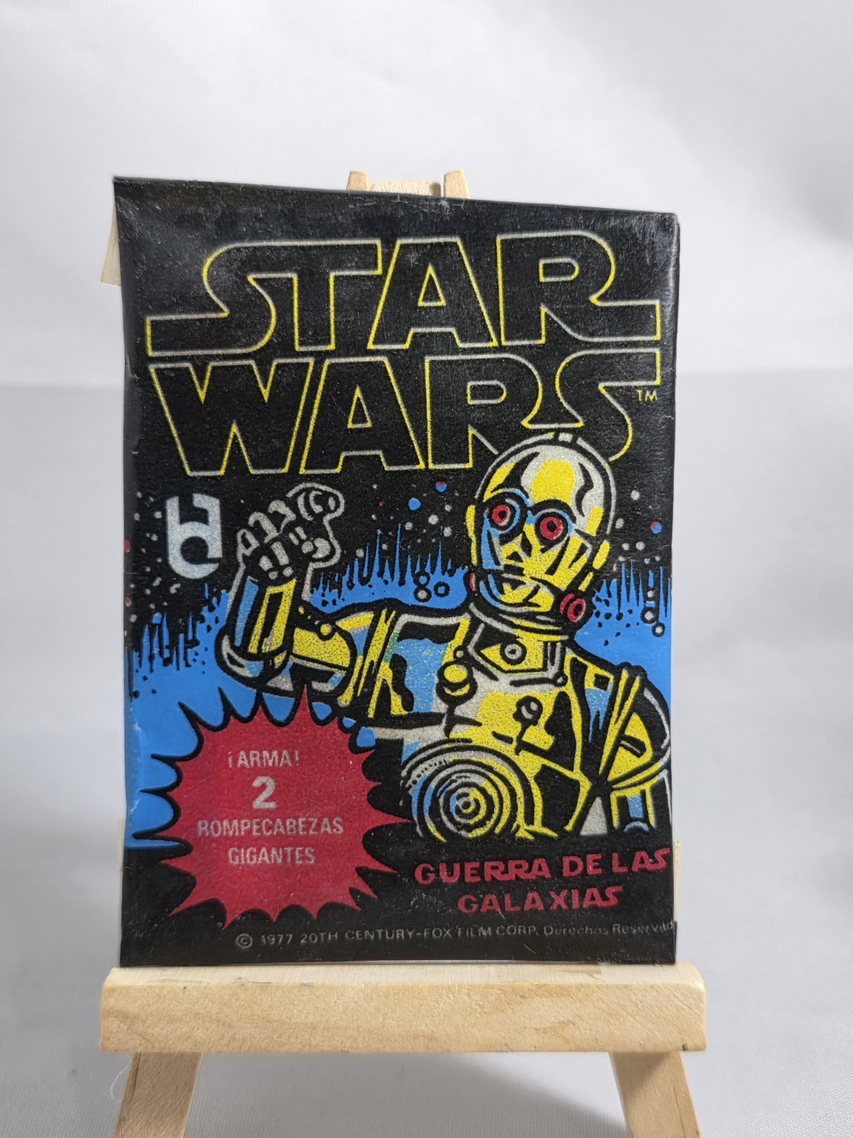 Vintage 1977 Star Wars Guerra De Las Galaxias Sealed MEXICAN Pack Series 1 RARE 