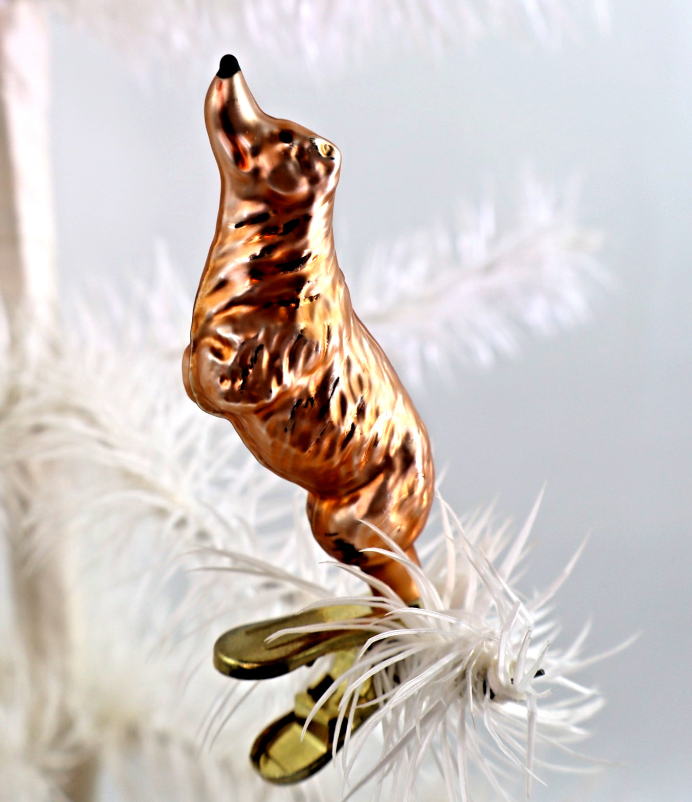 vintage Christopher Radko Christmas ornament Little Doggie clip-on dog #93-180-0