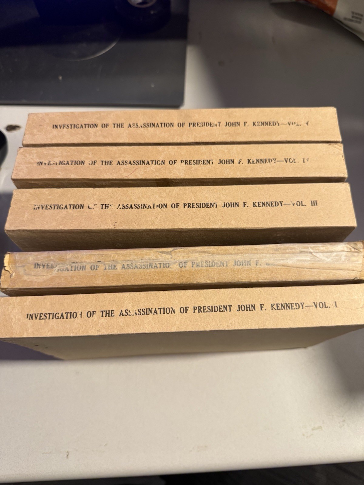 RARE 1978 HSCA JFK ASSASSINATION VOLUME 1-5 PARTIAL SET LEE HARVEY OSWALD DALLAS