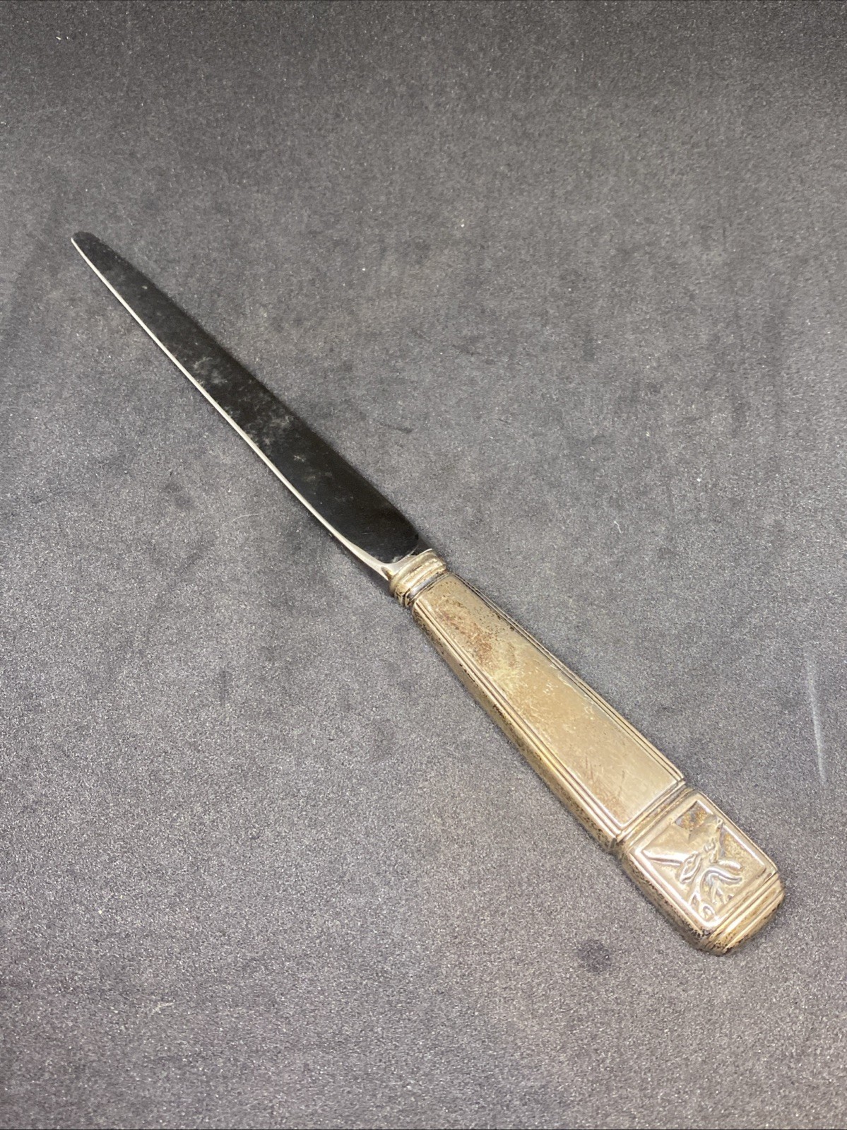 Vintage Tiffany & Co Sterling Silver Letter Opener With Moose & Goose