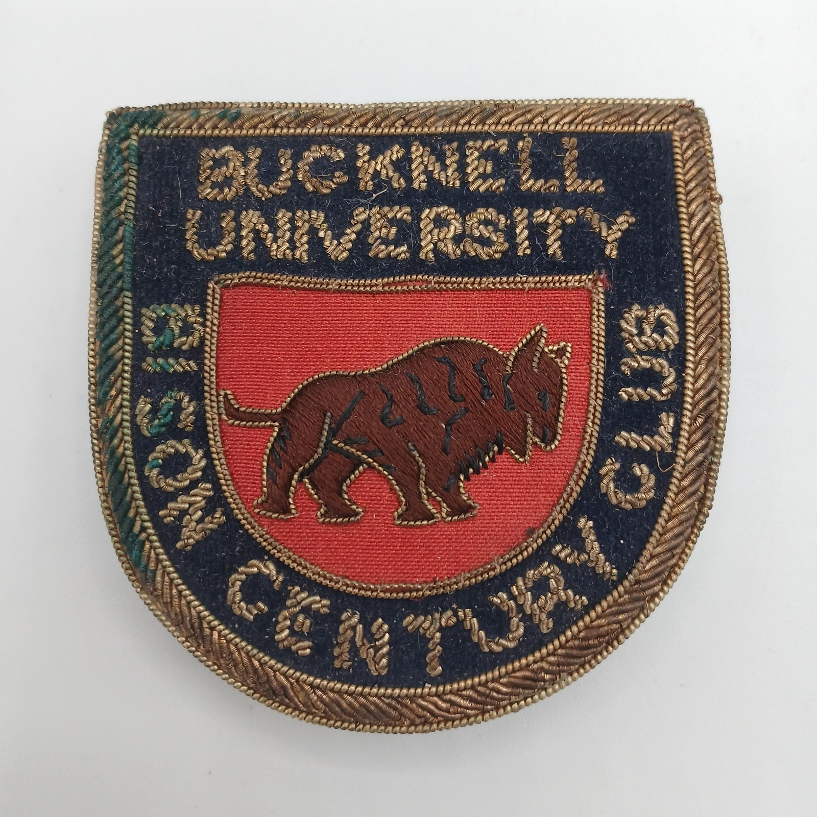 Vintage Bucknell University Pin Patch - Bison Century Club