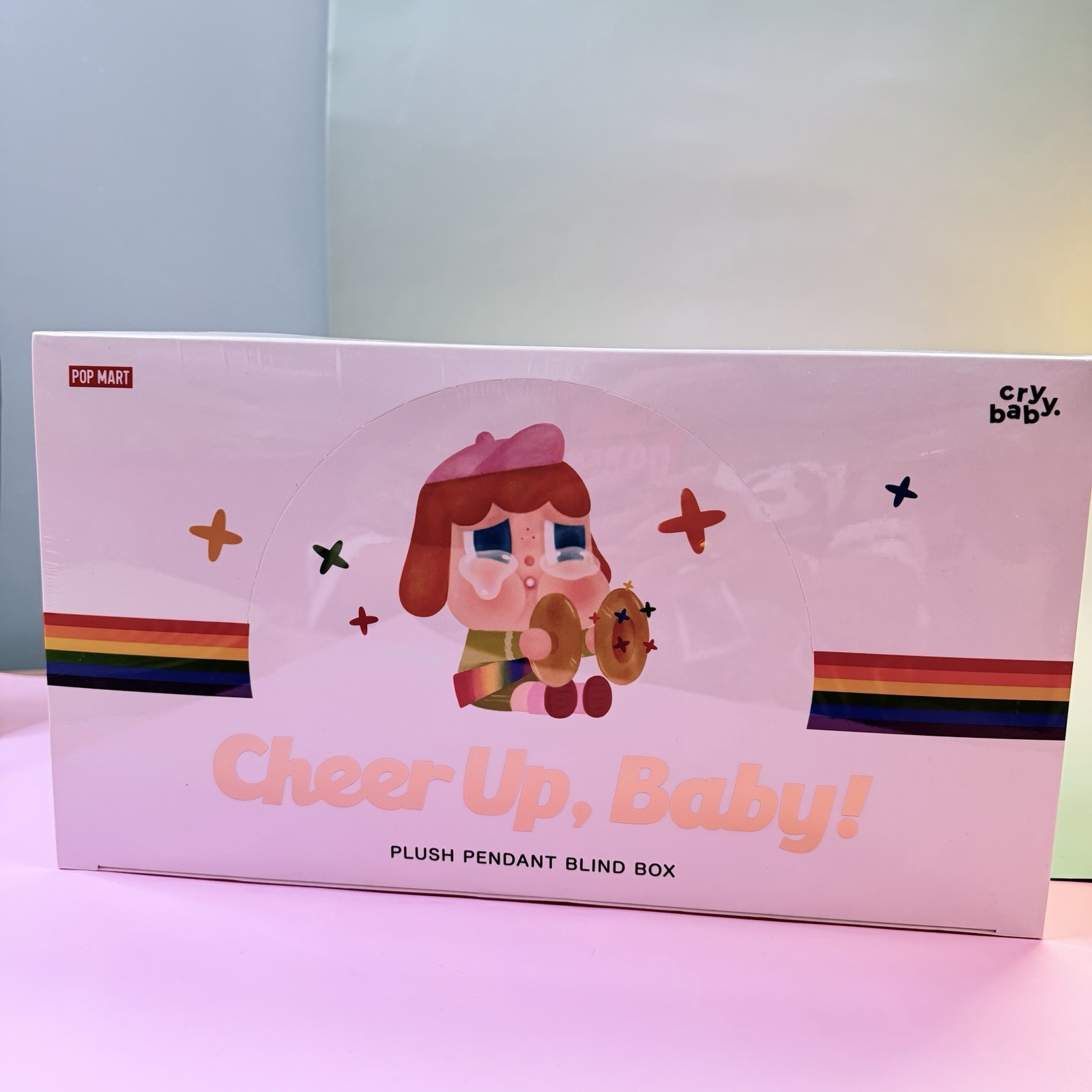 NEW POP MART CRYBABY Cheer Up Baby Plush Pendant 6pcs-Blind Box Whole Set Sealed