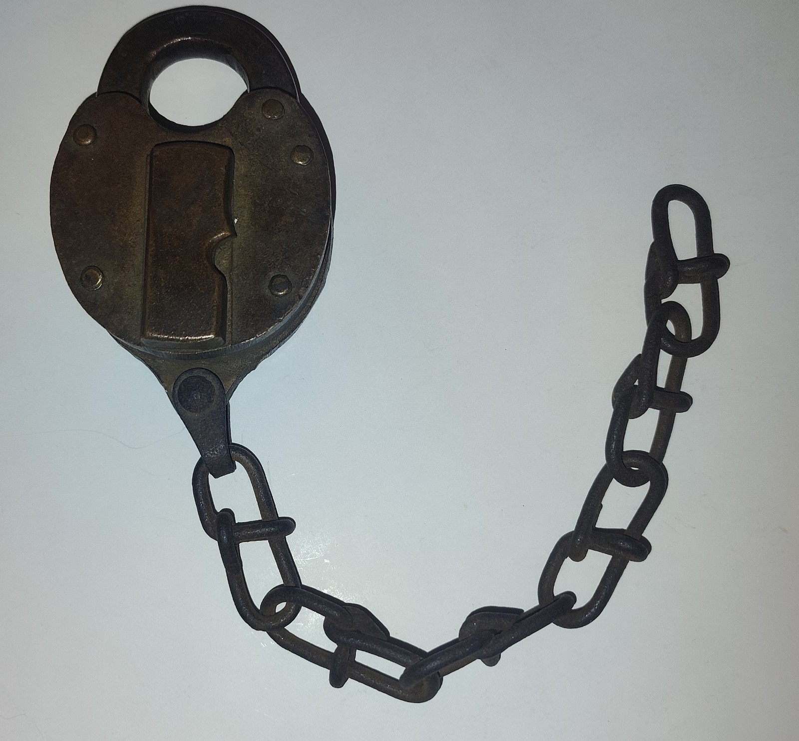 Vintage 1913 Fraim NPR Railroad Brass Padlock Northern Pacific Railway Lock...