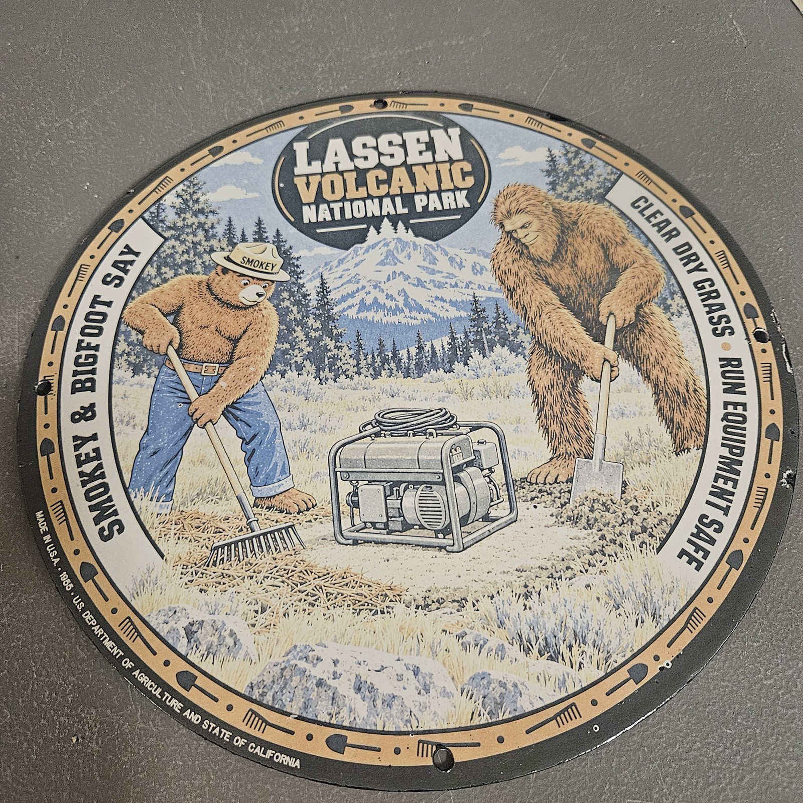 VINTAGE 1955 LASSEN VOLCANIC NATIONAL PARK 12
