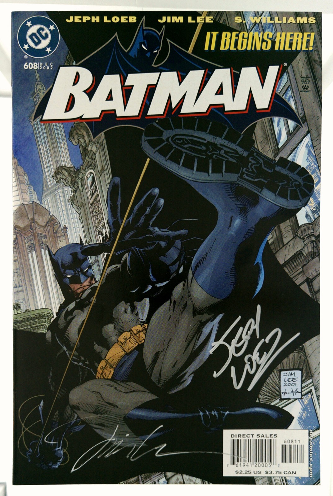 Batman #608 2002 DC Comics VF Comic Book Hush Story Signed Jeph Loeb