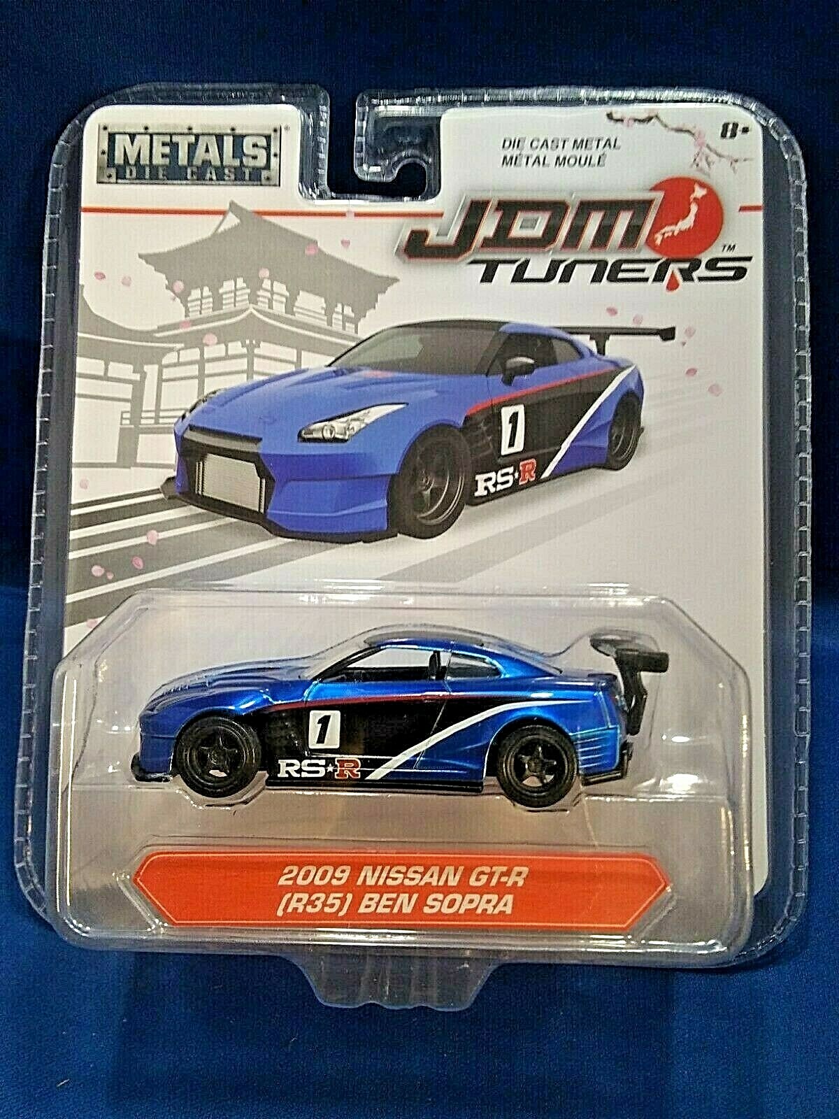 JDM Tuners 2009 Nissan GT-R (R35) Ben Sopra Blue Die-Cast 1:64 Scale Jada Toys 