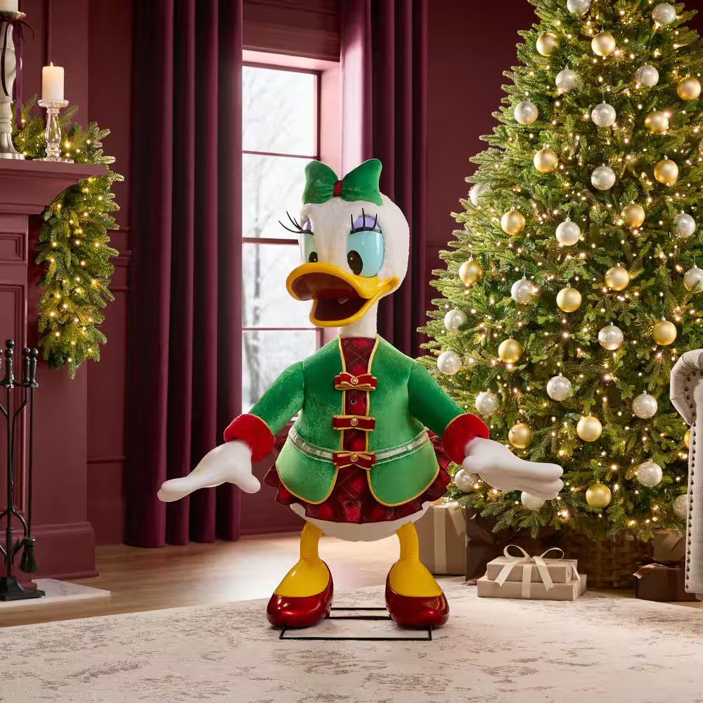Disney 4 FT Animated Daisy Duck Interactive Christmas Holiday Decoration