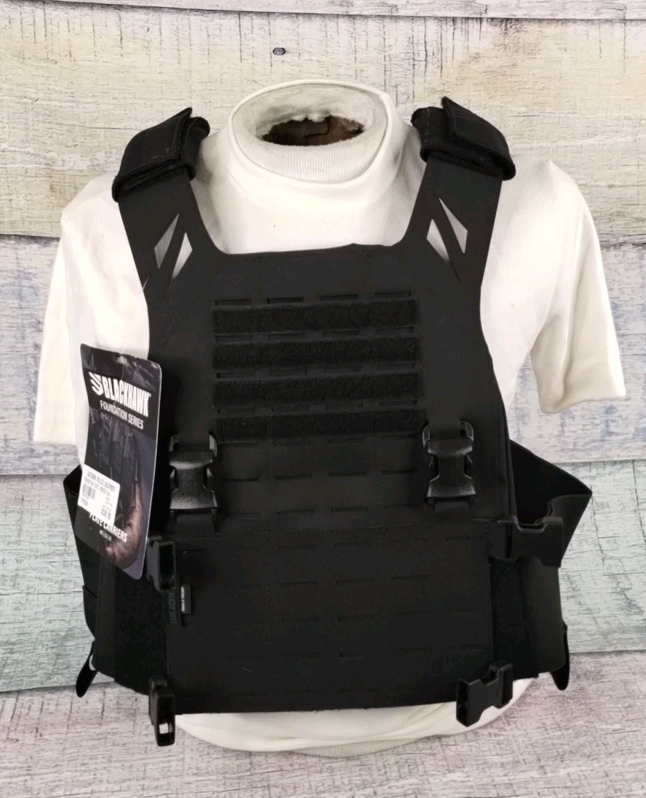 Blackhawk Foundation Series Black Plate Carrier 37FS02BK   Large