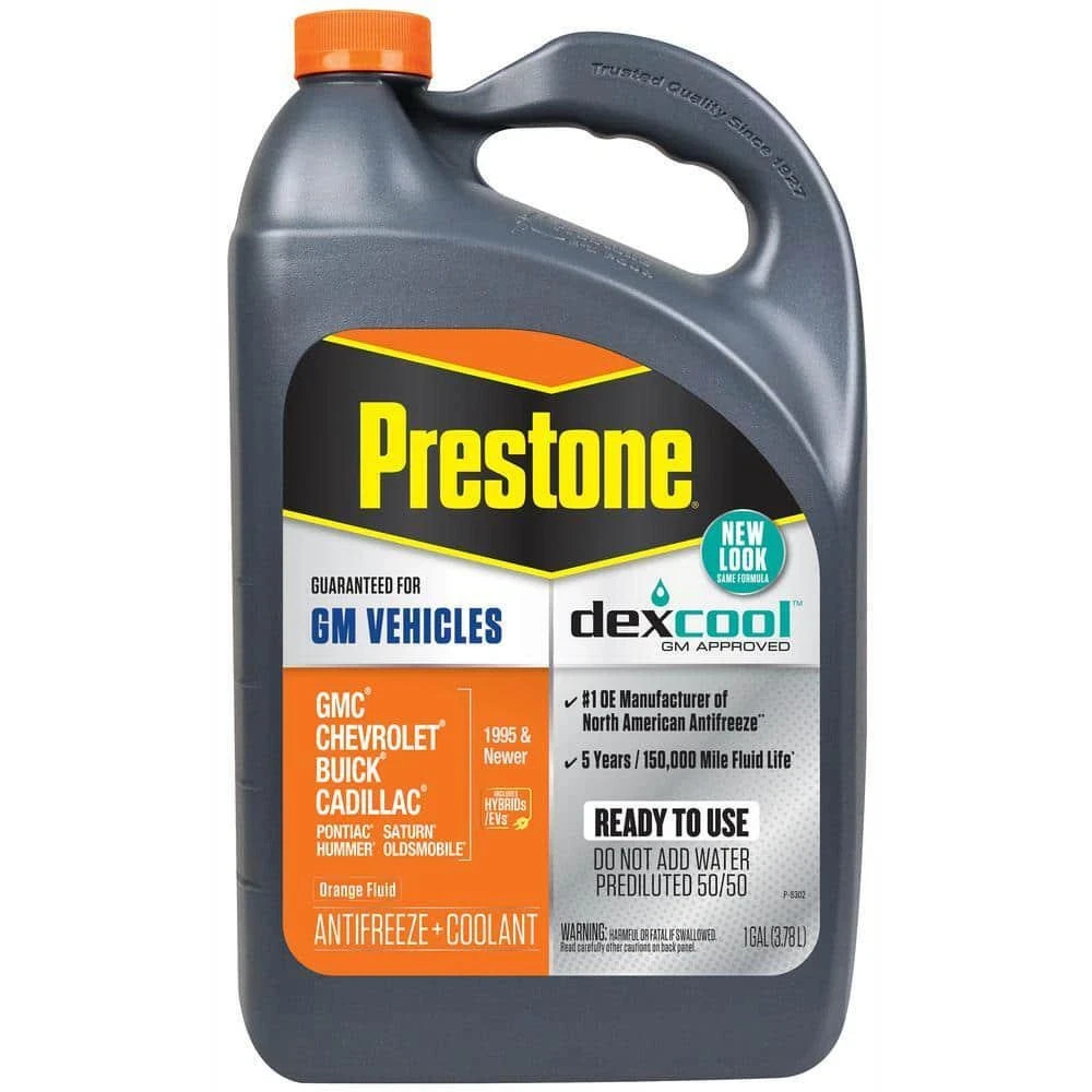 DEX-COOL Antifreeze Coolant 1 Gallon Ready to Use 50/50 Premixed Orange GM
