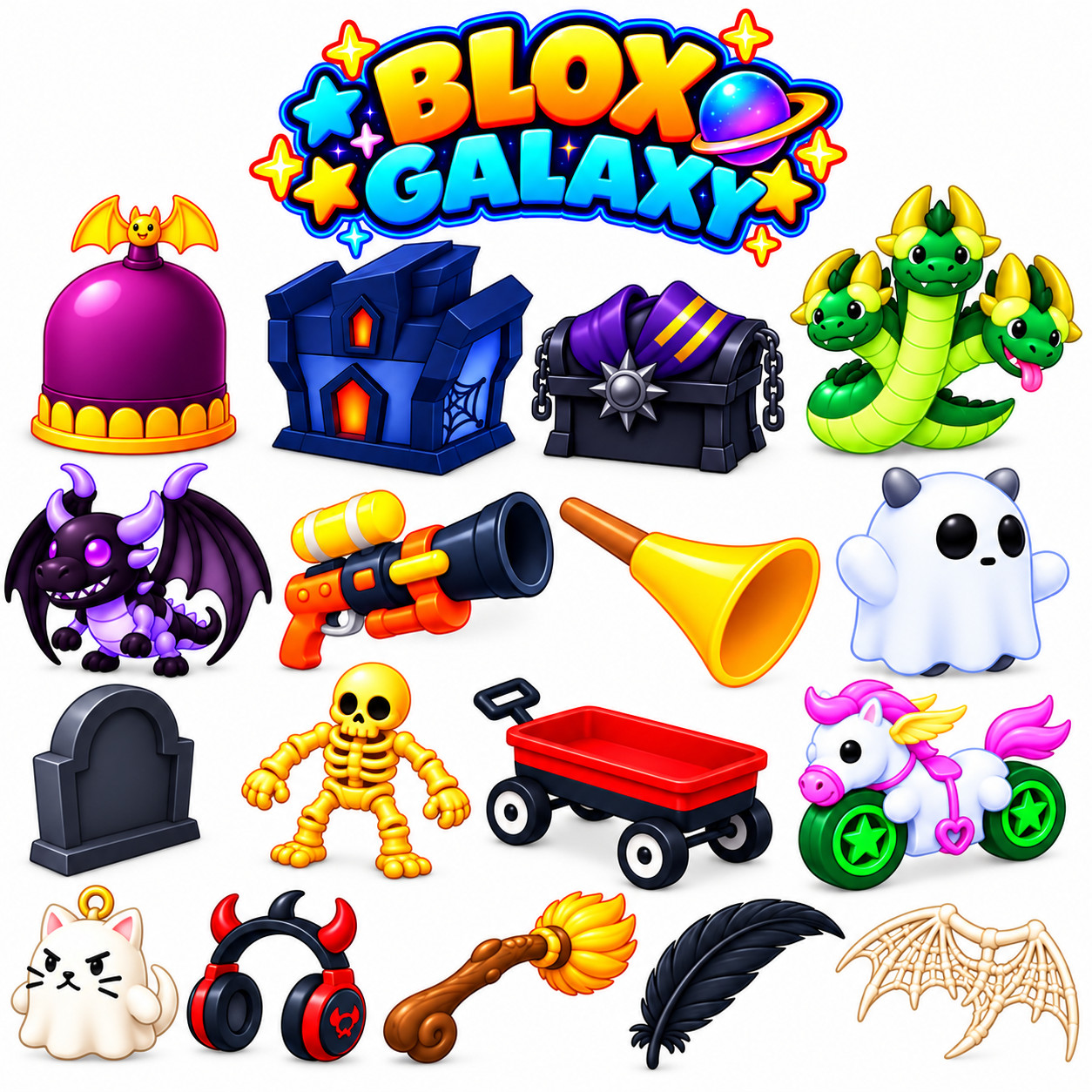 Pet wears - Toys - Vehicles - Gifts - Stickers - Stroller - Adopt From Me