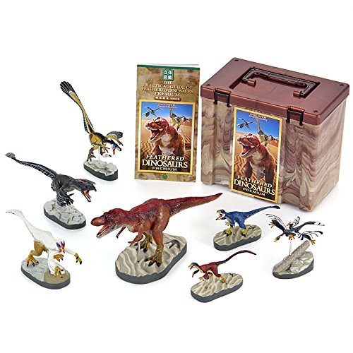 COLORATA Feathered Dinosaur Figure (3D Picture Book) Dinosaur Real Figurebox [In