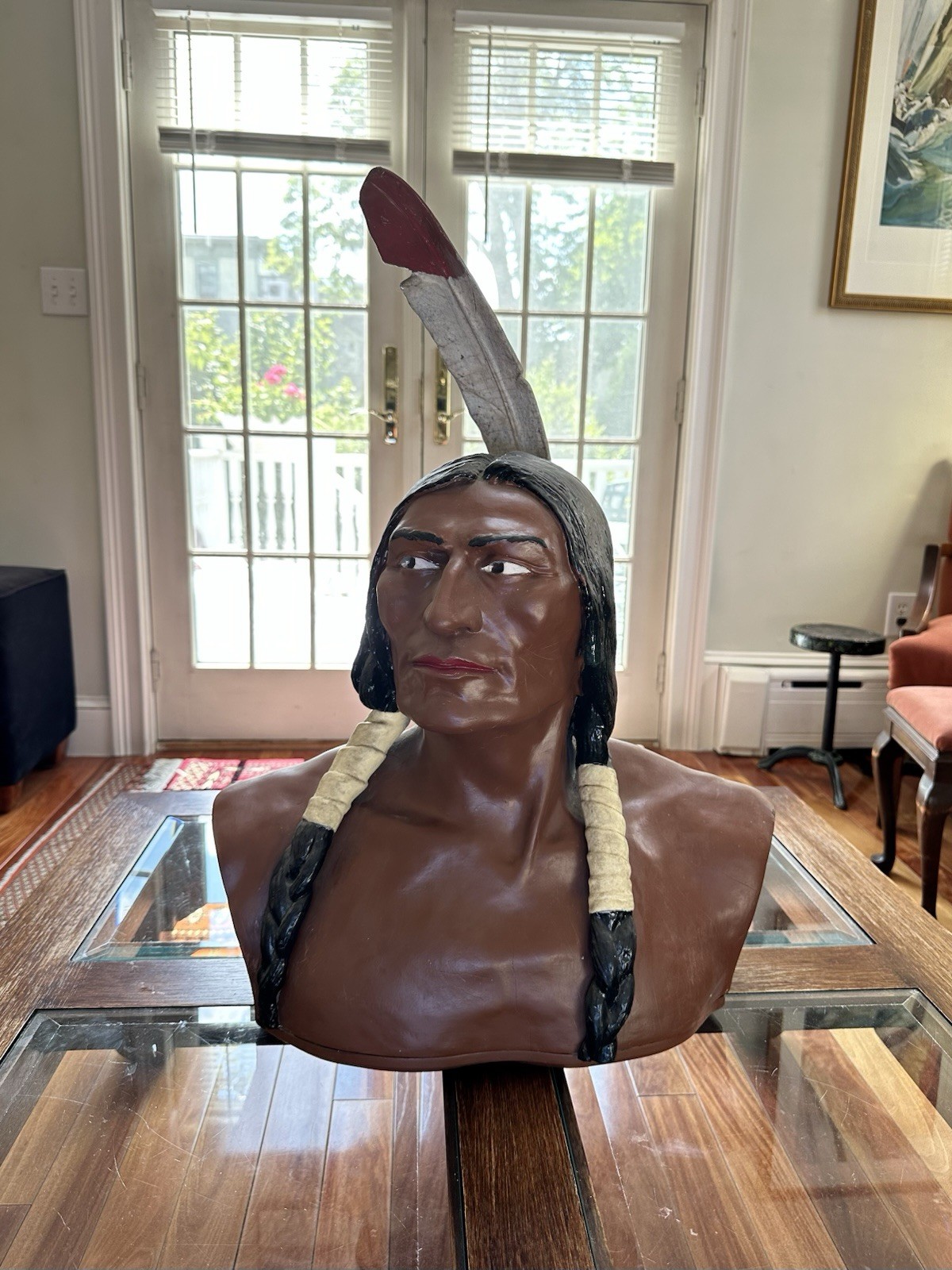 RARE NATIVE AMERICAN INDIAN Chief BUST 1912 Shawmut Bank Adelbert Ames Jr