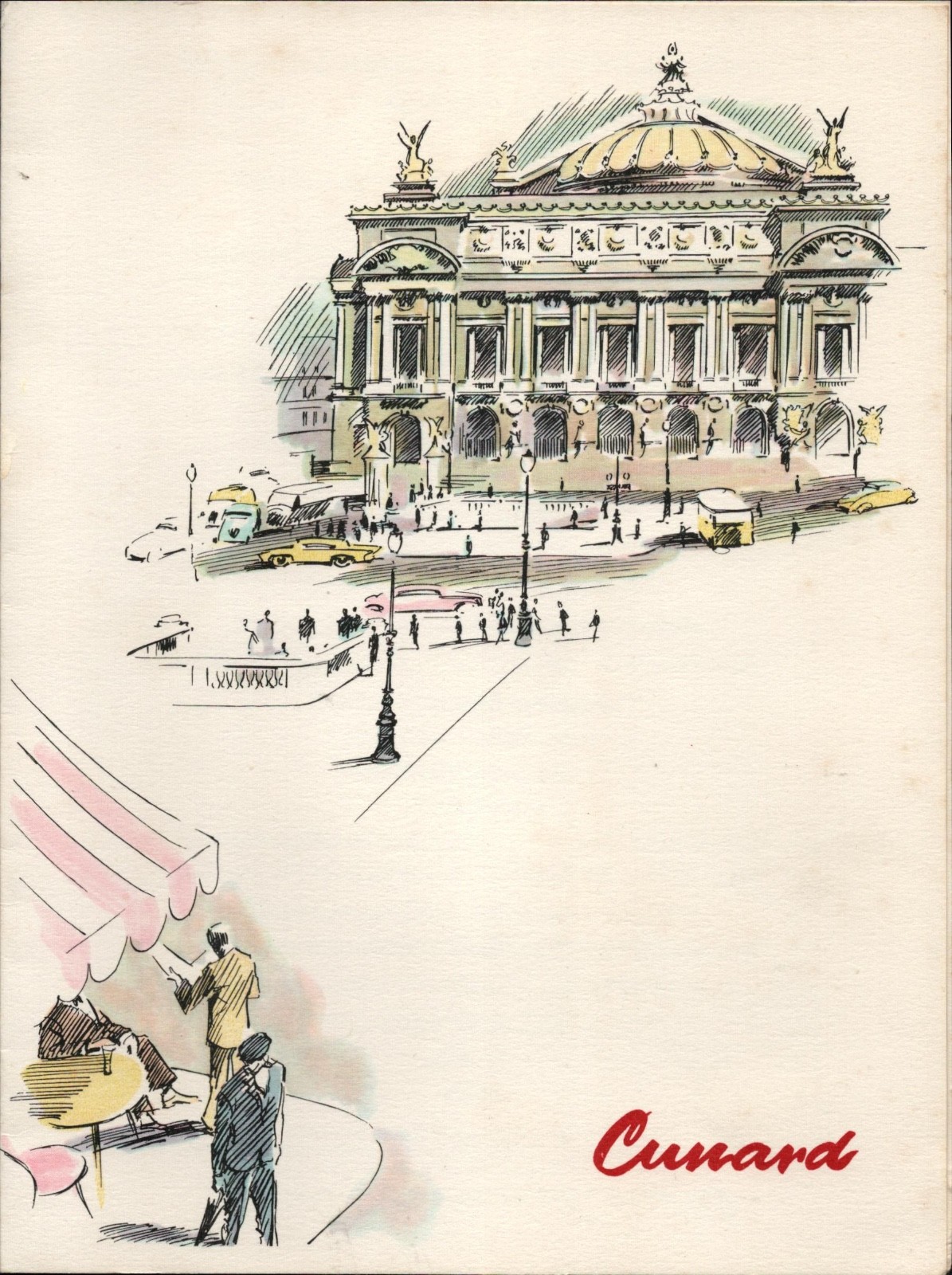 1962 Aug 31st CUNARD LINE British cruise ship dinner menu R.M.S. MAURETANIA