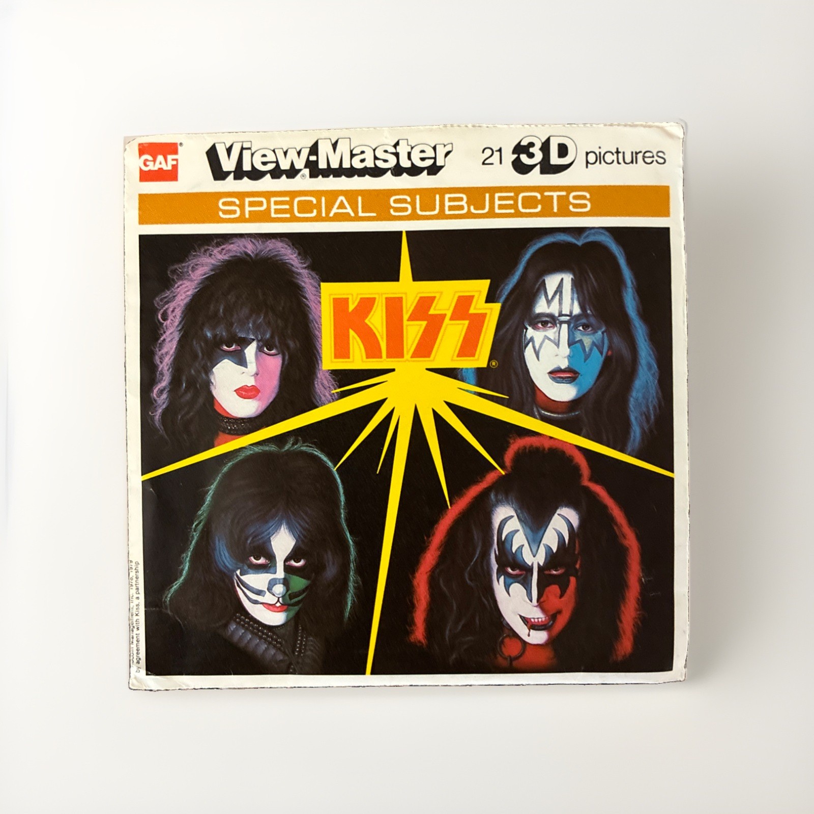 VTG KISS Rock Band RARE Special View Master GAF 3 Reels Pack w/ OG order form