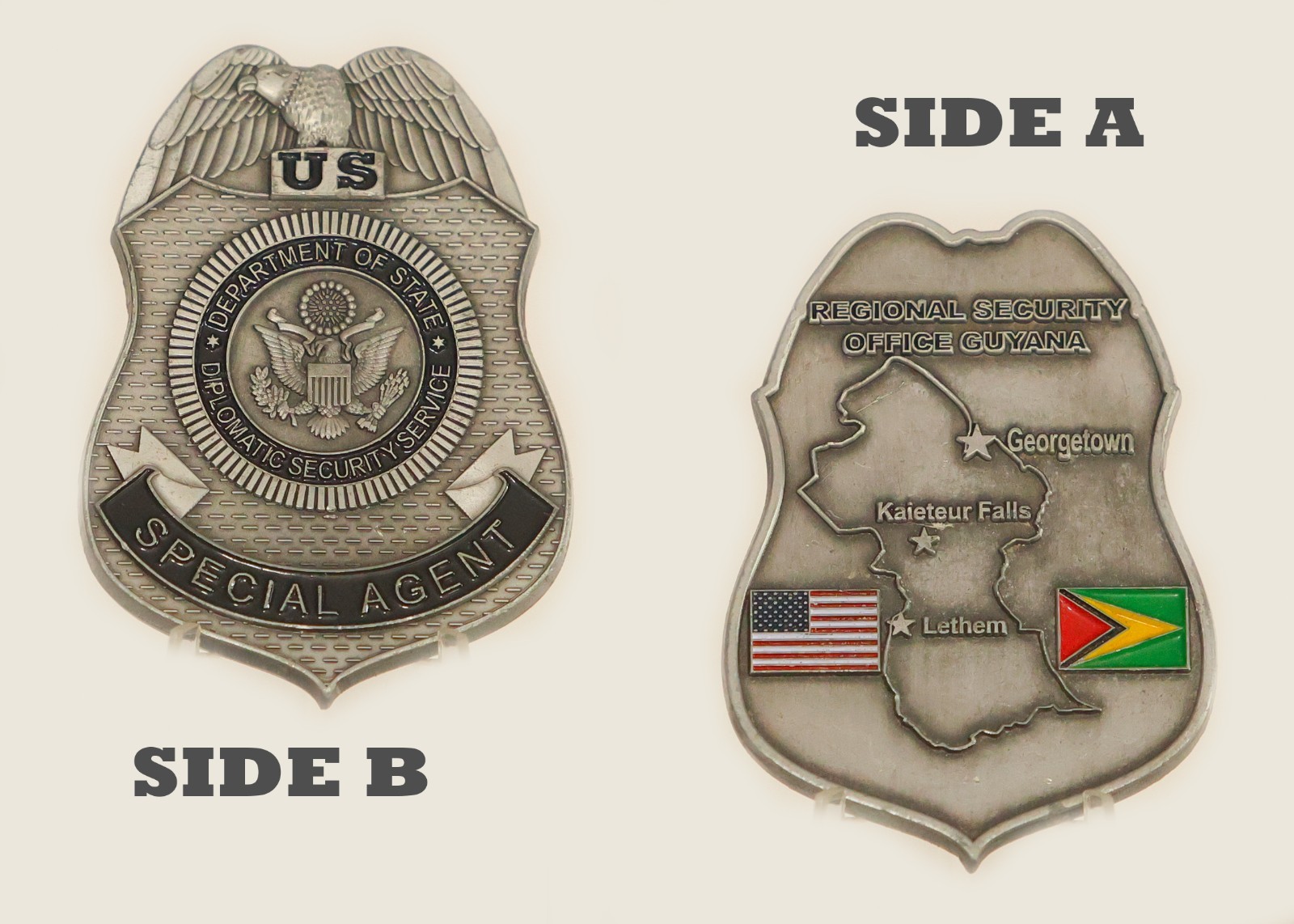 DOS DSS Guyana Regional Security Office Challenge Coin  1#21