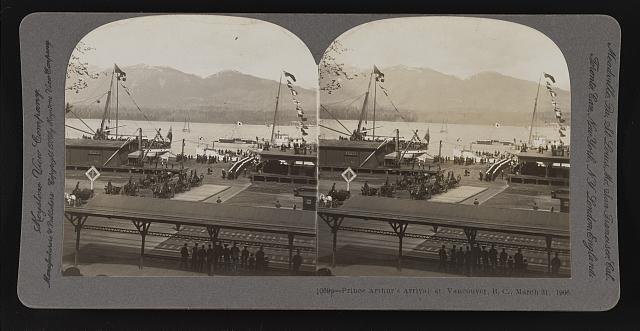 Prince Arthur\'s arrival at Vancouver B. C. March 31 1906 Old Photo
