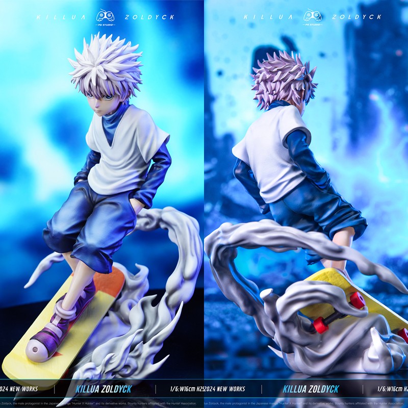 PG studio HUNTER×HUNTER Killua In Skateboard Painted Anime Model GK Statue New
