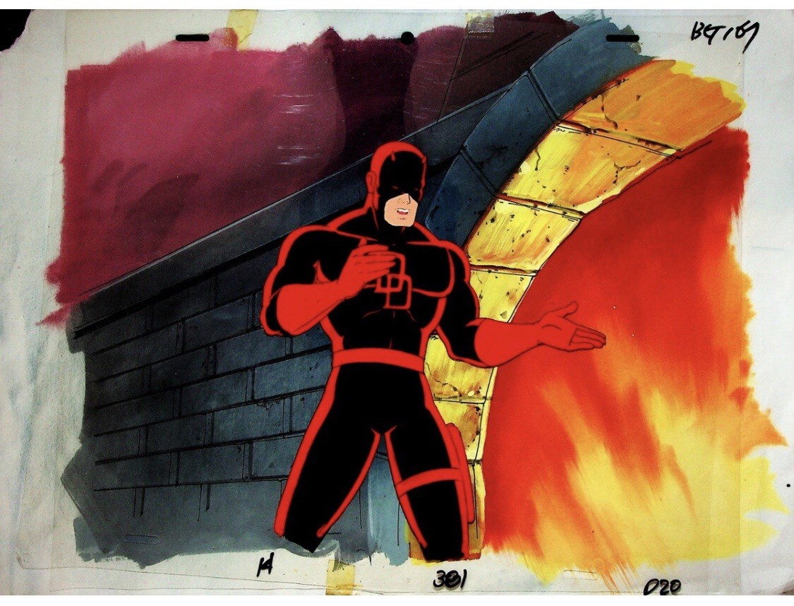 The Fantastic Four Animated Series 1996 DAREDEVIL Cel 