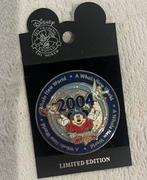 Disneyland A Whole New World Sorcerer Mickey from Fantasia Spinner LE c2004