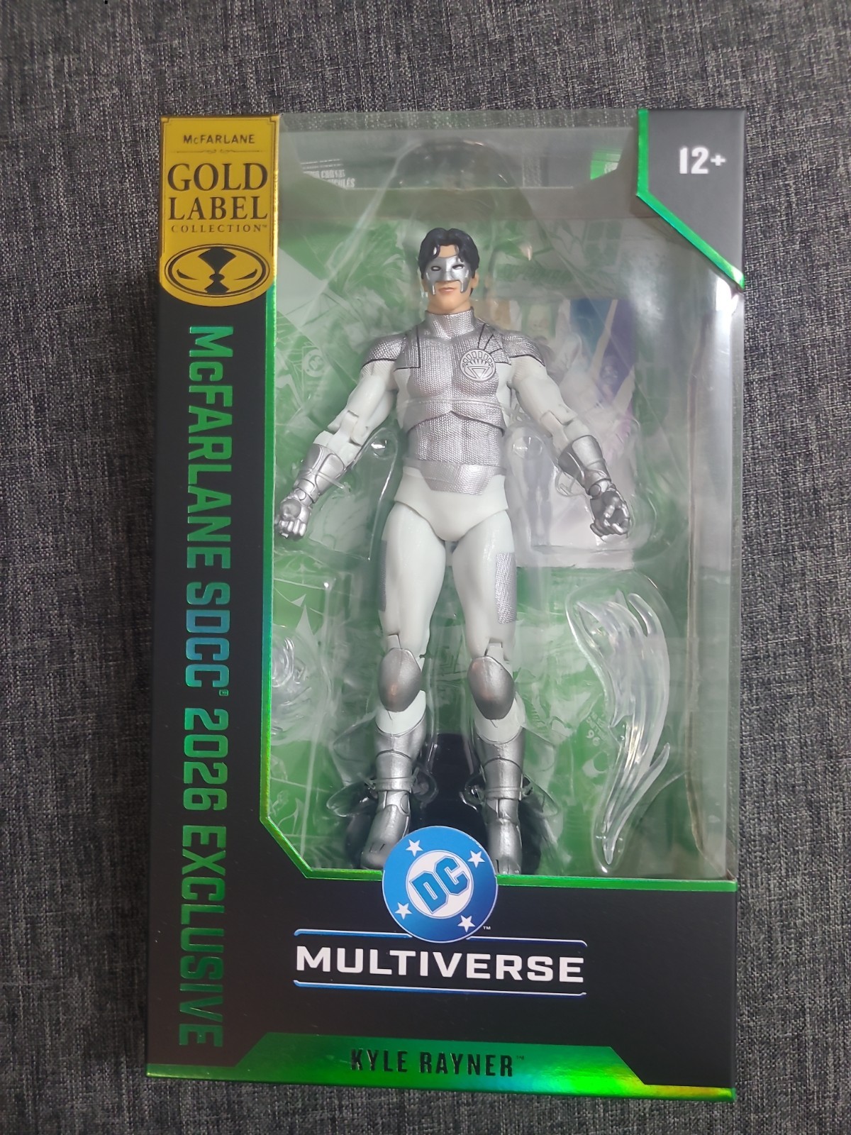 SDCC 2026 Exclusive DC Multiverse Mcfarlane Kyle Rayner White Lantern Gold Label