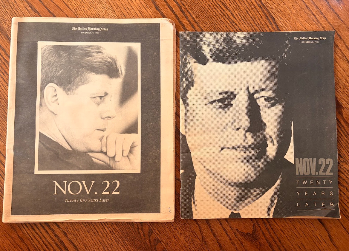 FREE SHIP The Dallas Morning News JFK 20 & 25 Years Later Newspapers