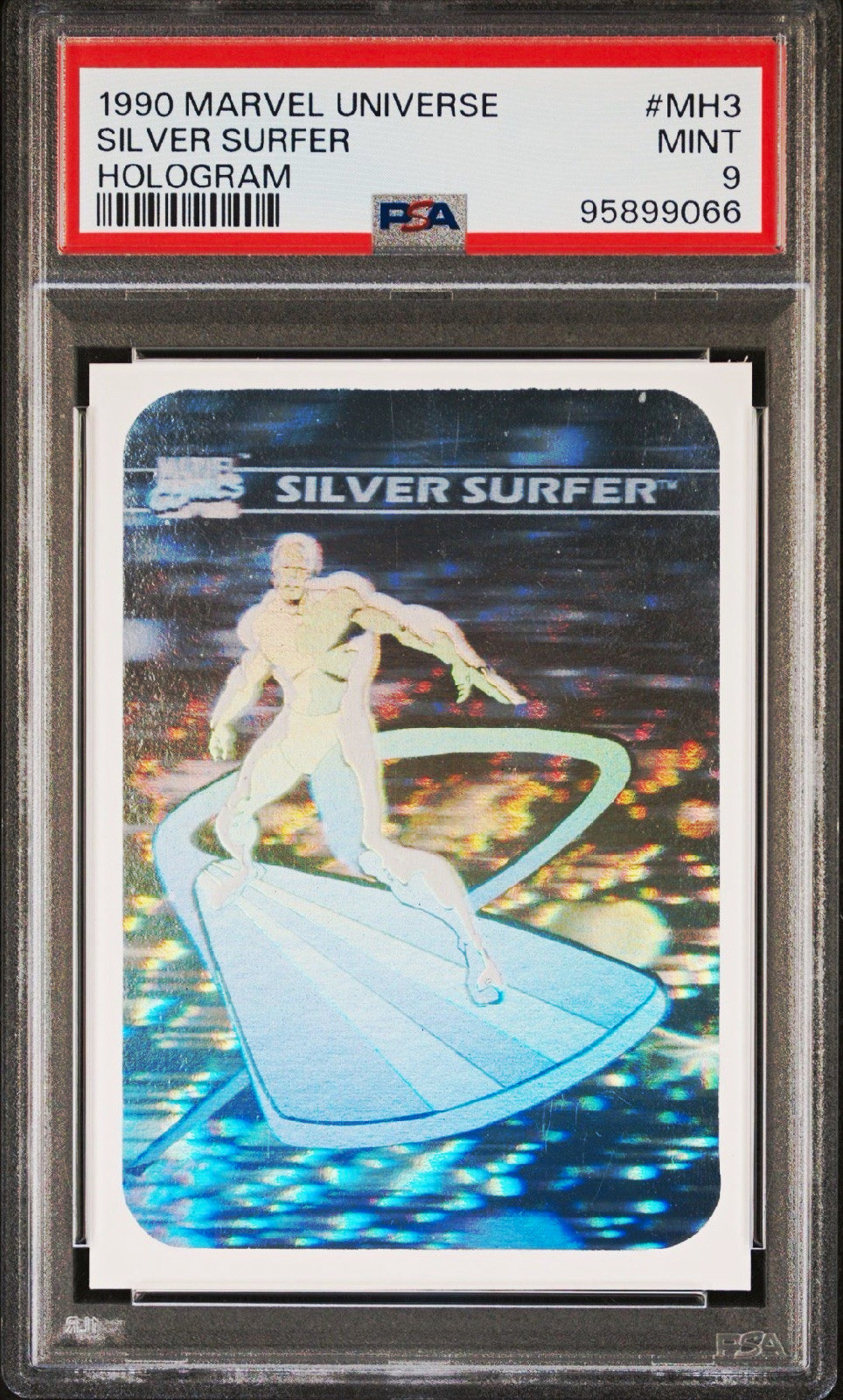 Impel 1990 Marvel Universe Silver Surfer Hologram #MH3 PSA 9