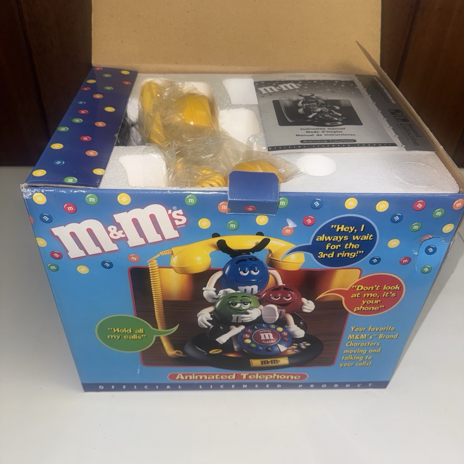 Vintage M&M’s Animated Telephone New/Open Box