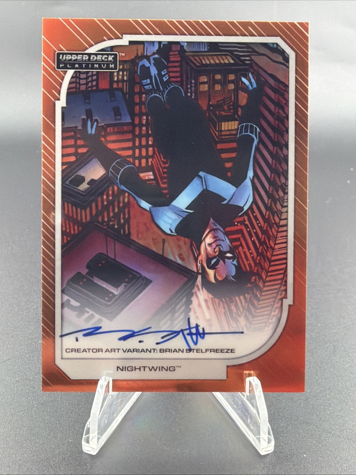2026 Upper Deck DC Nightwing Creator Art Variant Orange Rainbow Auto /25 🔥 RARE
