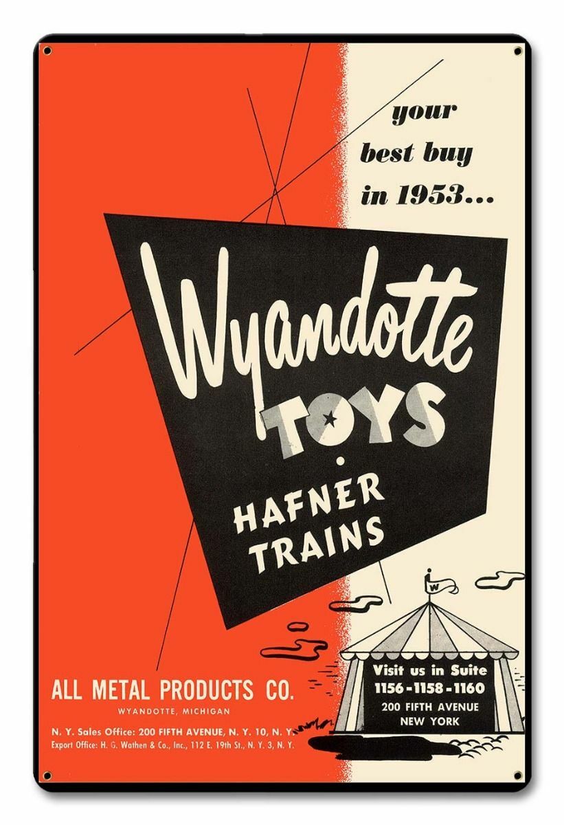 WYANDOTTE TOYS HAFNER TRAINS 18\