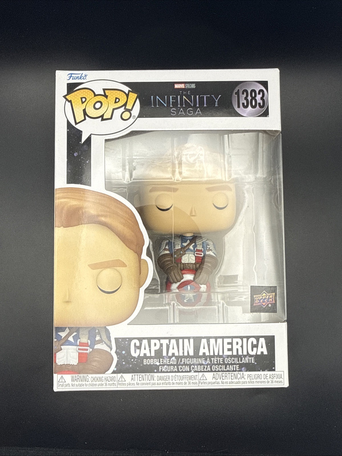 Funko Pop Captain America #1383 Upper Deck Exclusive With Protector Marvel (#3)