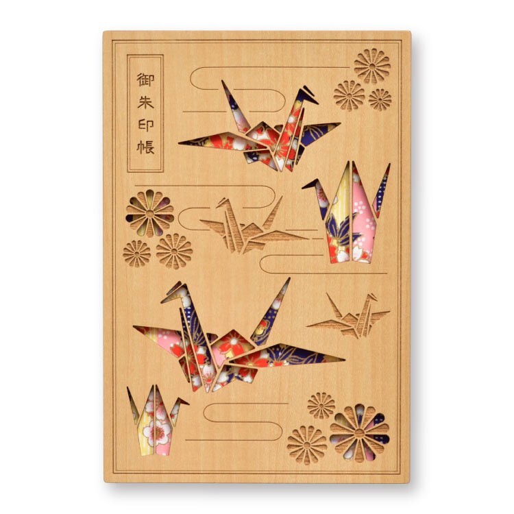 Goshuin Book Wooden Crane Goshuin-cho Japanese pilgrimage stamp Note Travel 