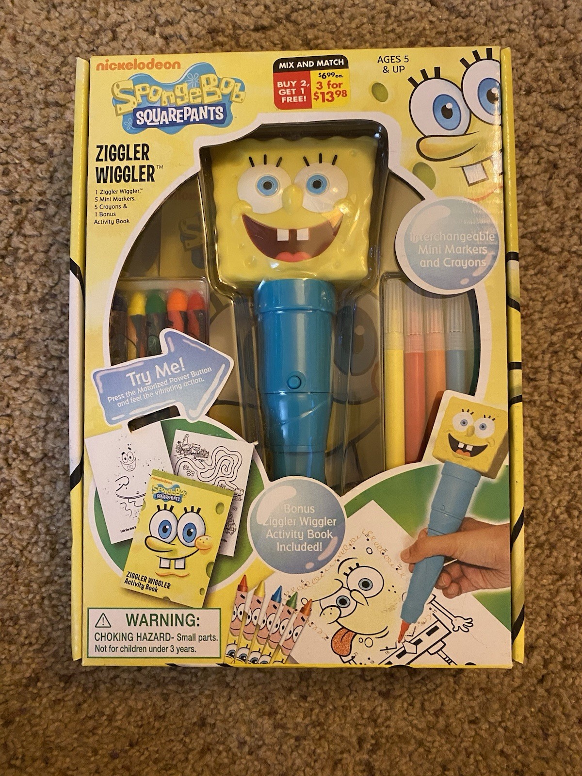 NEW 2011 Nickelodeon SpongeBob SquarePants Ziggler Wiggler