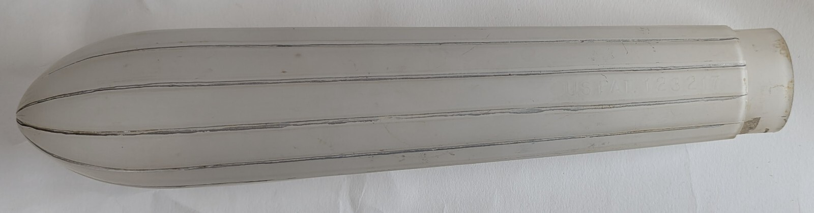 Rare Art Deco Zeppelin Airplane Glass Shade US Pat 123217 for Ray Schober Lamps