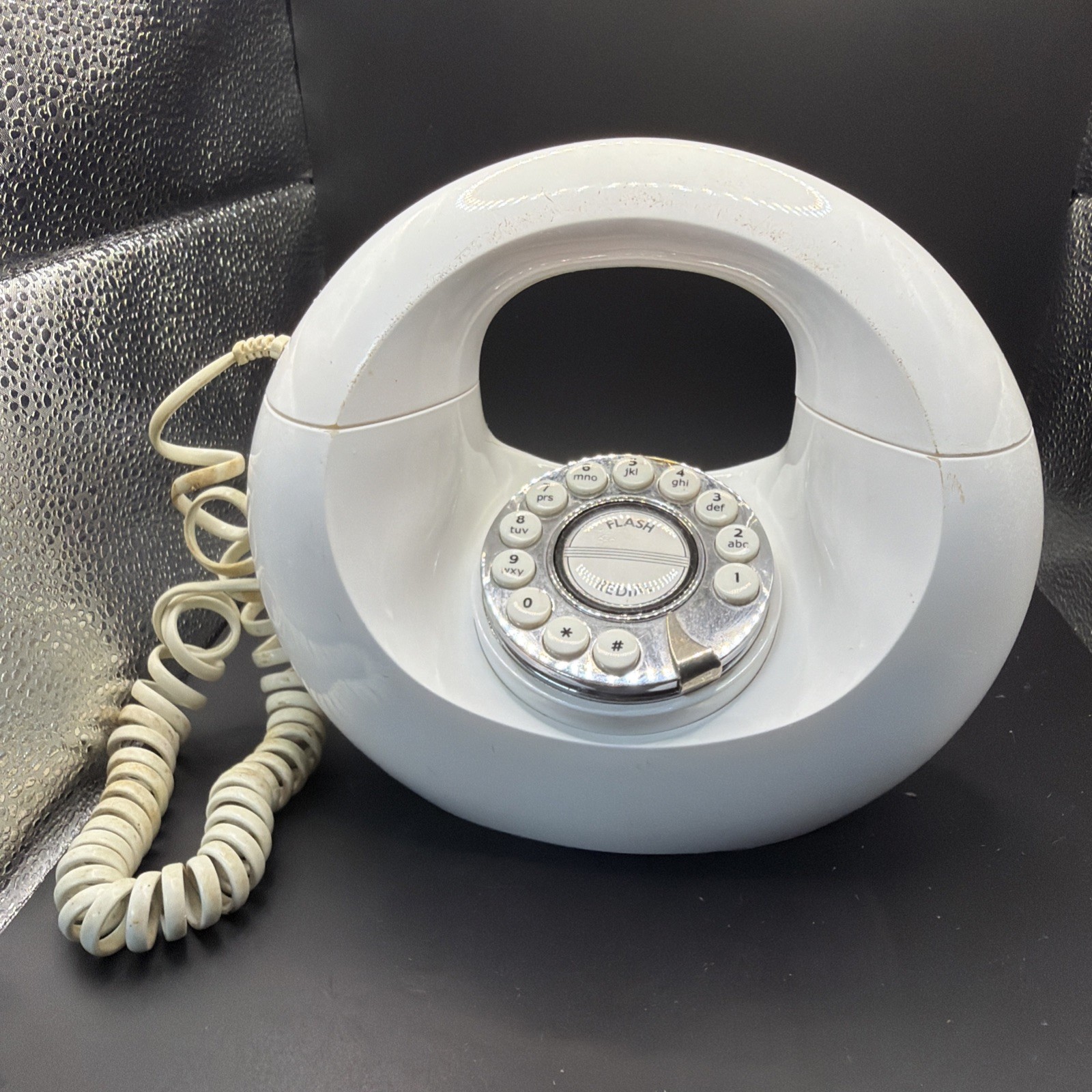 Vintage VTG Donut Phone Not Tested Retro Home Decor