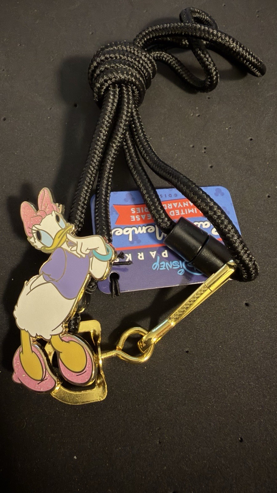 RARE Disney Daisy Duck Lanyard Bolo Cast Member Exclusive