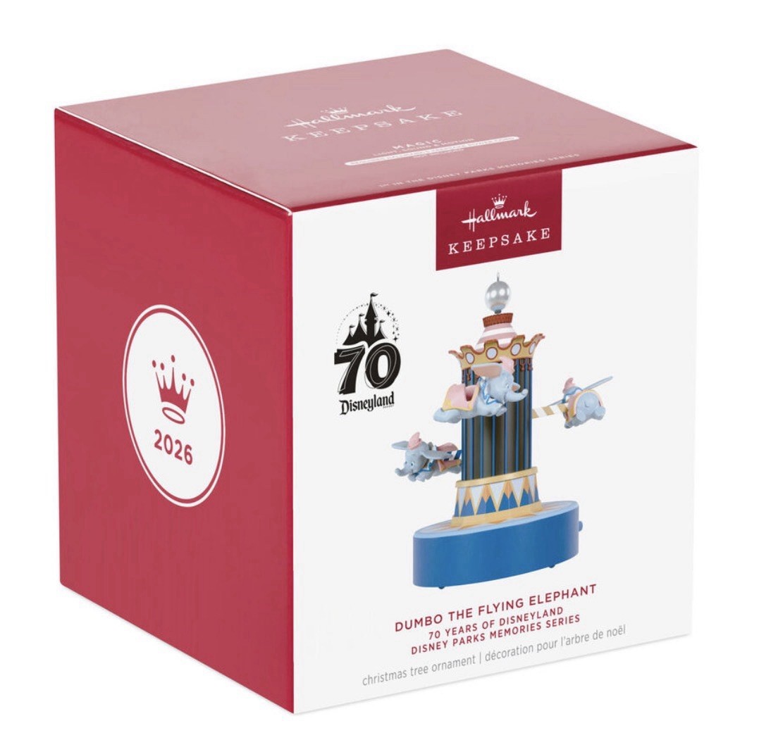 2026 Hallmark Ornament Dumbo the Flying Elephant Disneyland Disney Parks Series