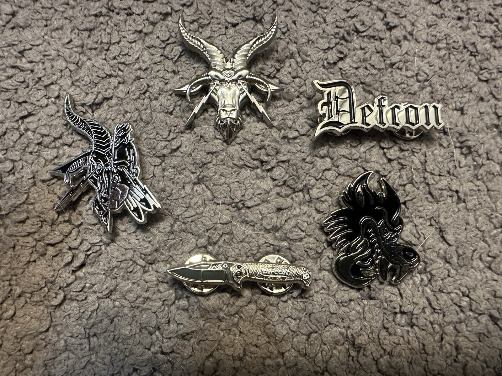 *RARE* DEFCON Group 5 Pin Collection HFB Old English Goat NSW DEVGRU CAG FOG
