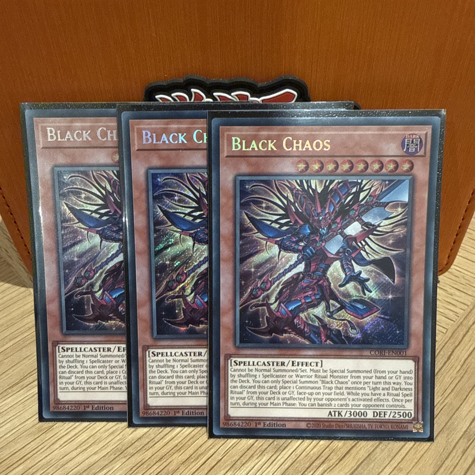 Black Chaos CORI-EN001 Secret Rare 1st Edition Near Mint