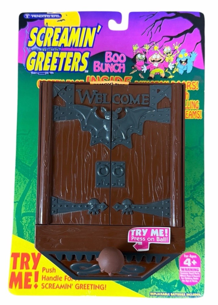 NOS Vintage 1990s Trendmasters BOO BUNCH Screamin Greeters Pumpkin in Dungeon