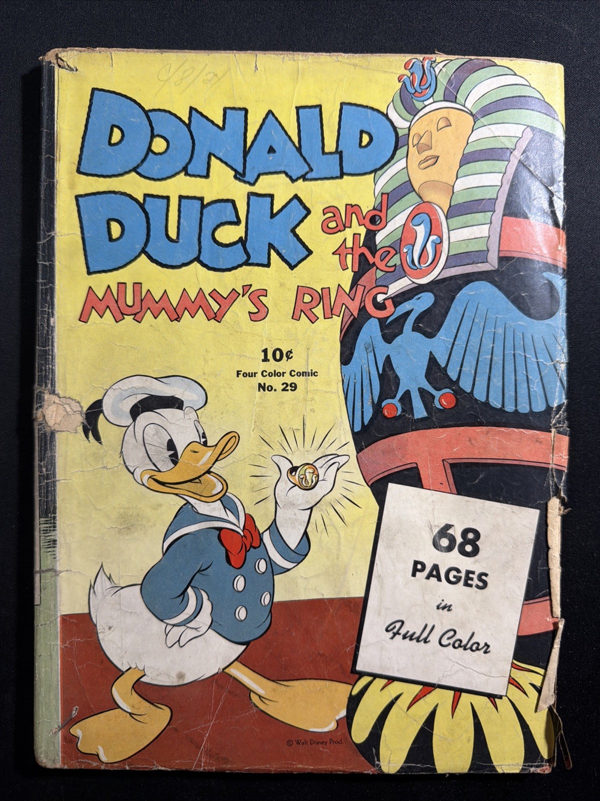 Four Color #29 1943 Donald Duck & the Mummy\'s Ring Complete Carl Barks Disney