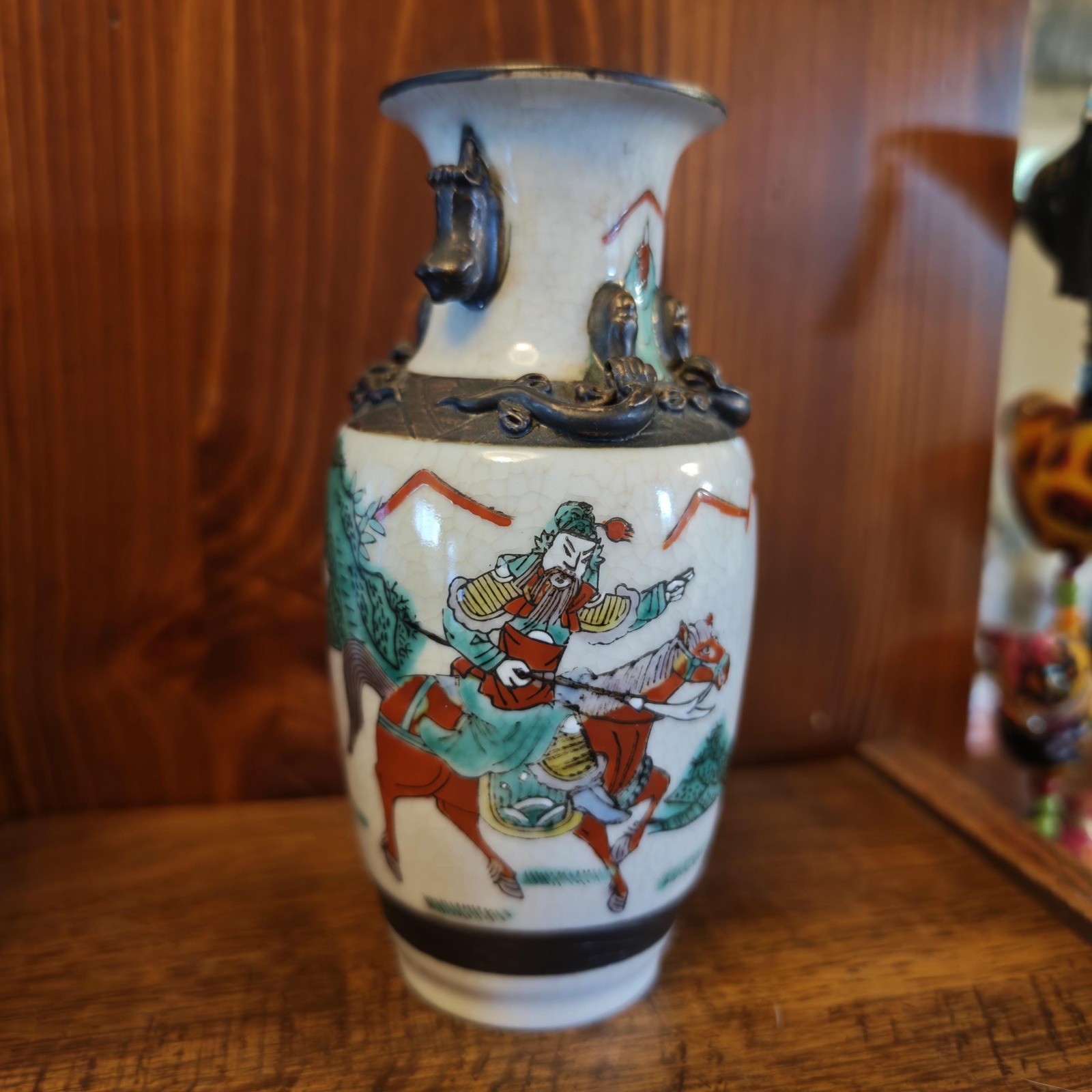 Vintage Old Cheng Hua Chinese Cloisonne Porcelain Vase 6.5\