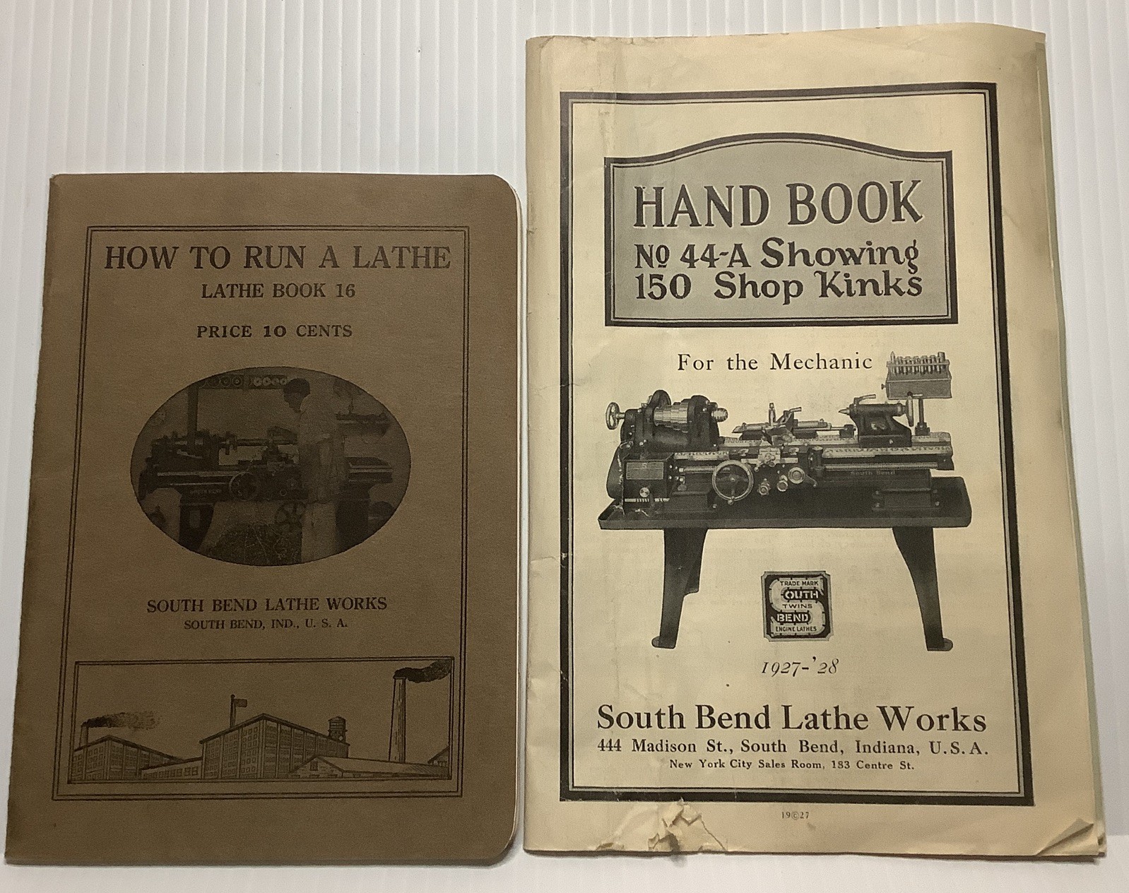 HOW TO RUN A LATHE (c) 1916 South Bend Lathe Works MANUAL+ 1927 Handbook No. 44A